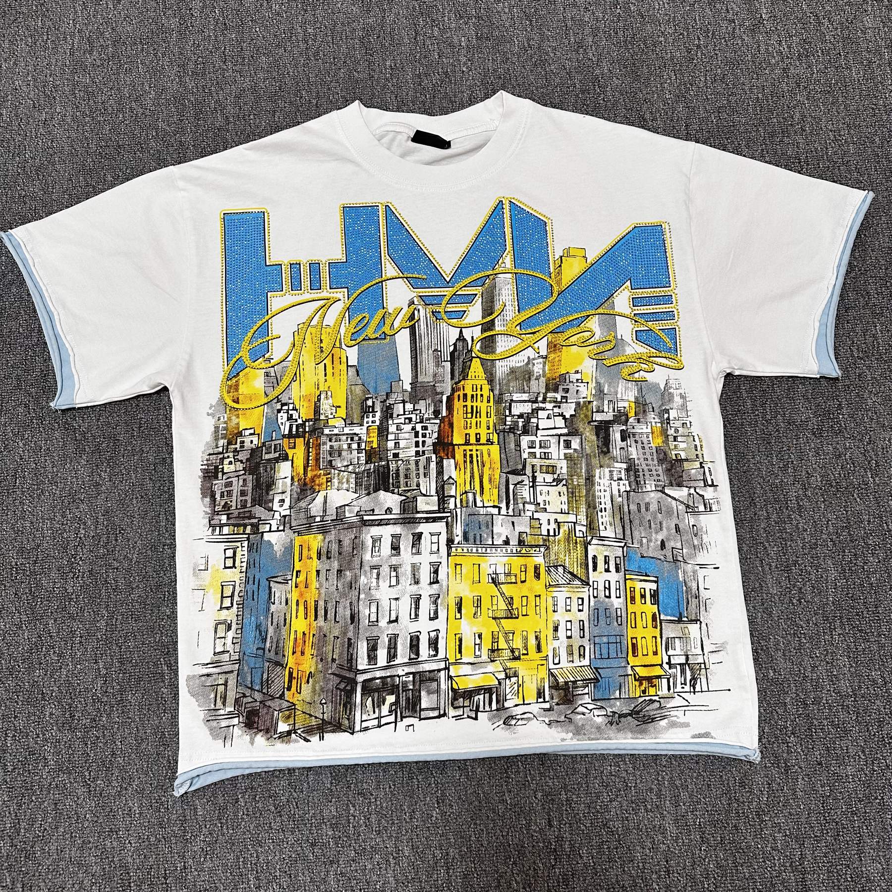 HARMONY City Graphic Contrast-Trim T-Shirt — hero