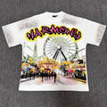 HARMONY Washed White Front & Back Graphic T-Shirt — front