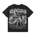 HARMONY Washed Black Rhinestone Graphic T-Shirt — hero