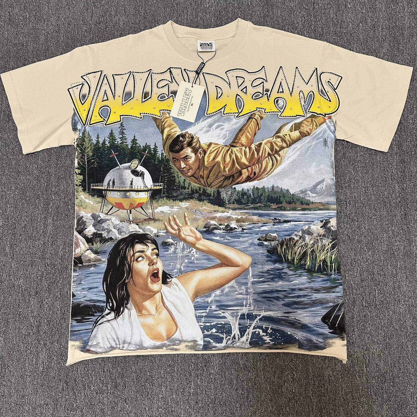 Valley Dreams Washed Graphic Short-Sleeve T-Shirt — front