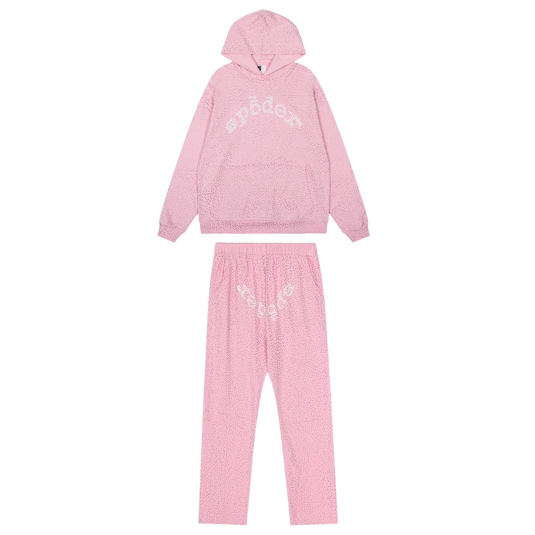 Sp5der Arched Graphic Hoodie & Pants Matching Set — front