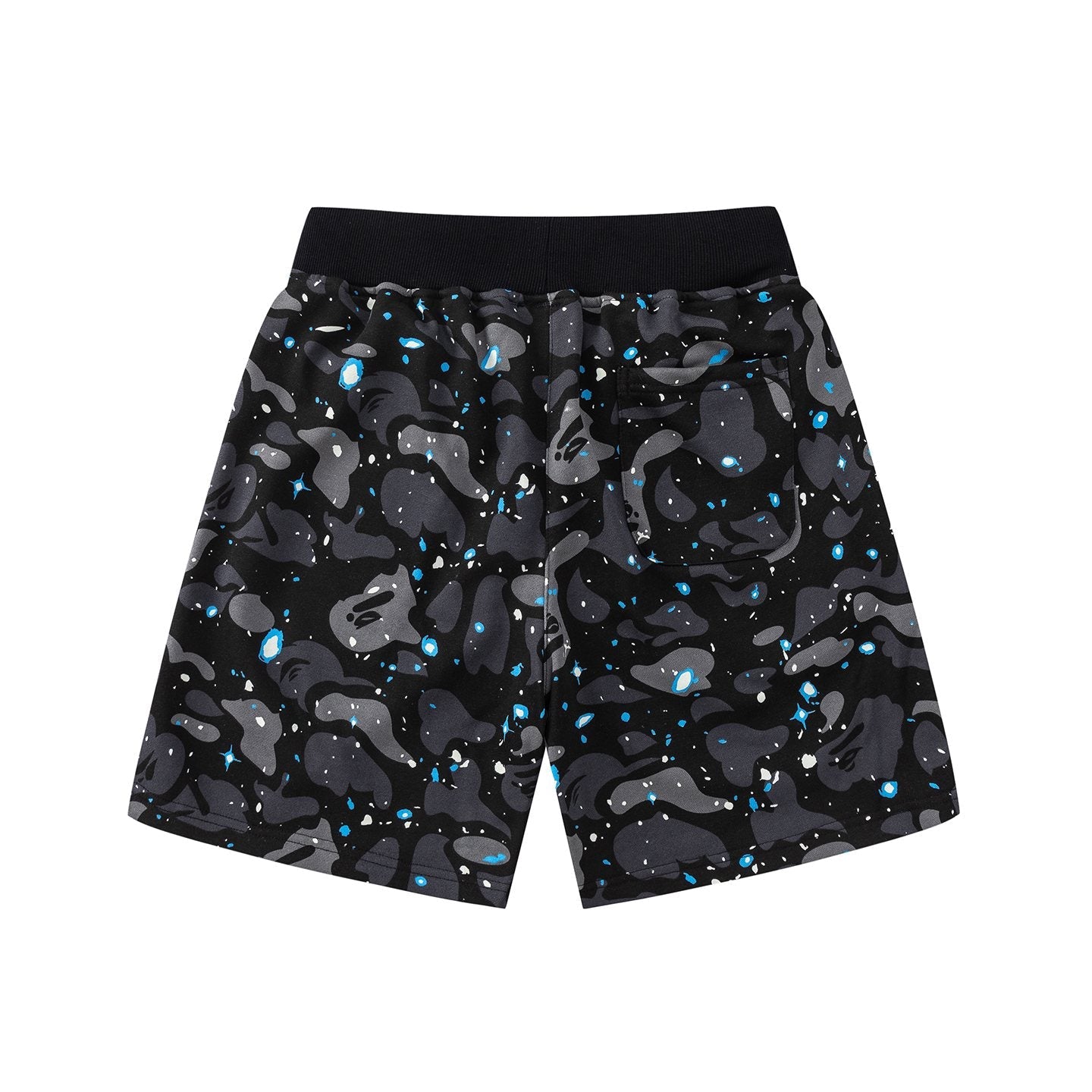 BAPE Camo Shark Graphic Shorts — back