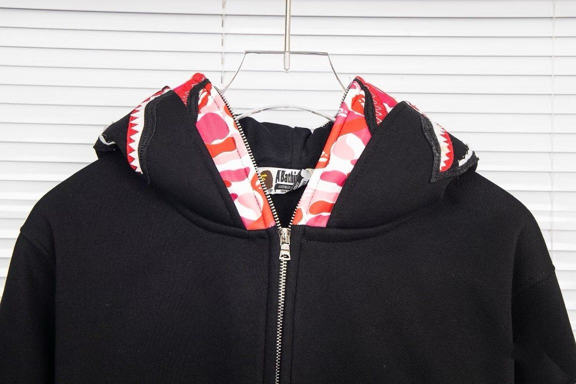 BAPE Shark WGM Zip-Up Hoodie — detail