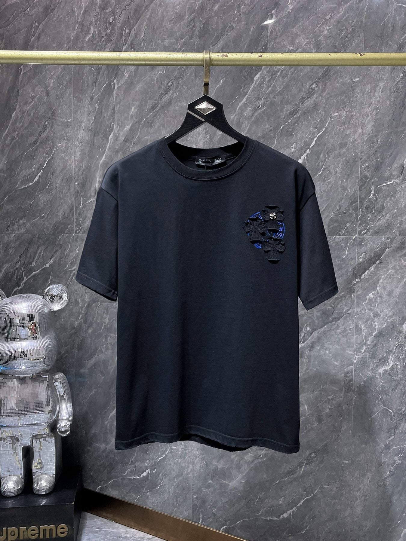Chrome Hearts Cross Appliqué Graphic T-Shirt — front