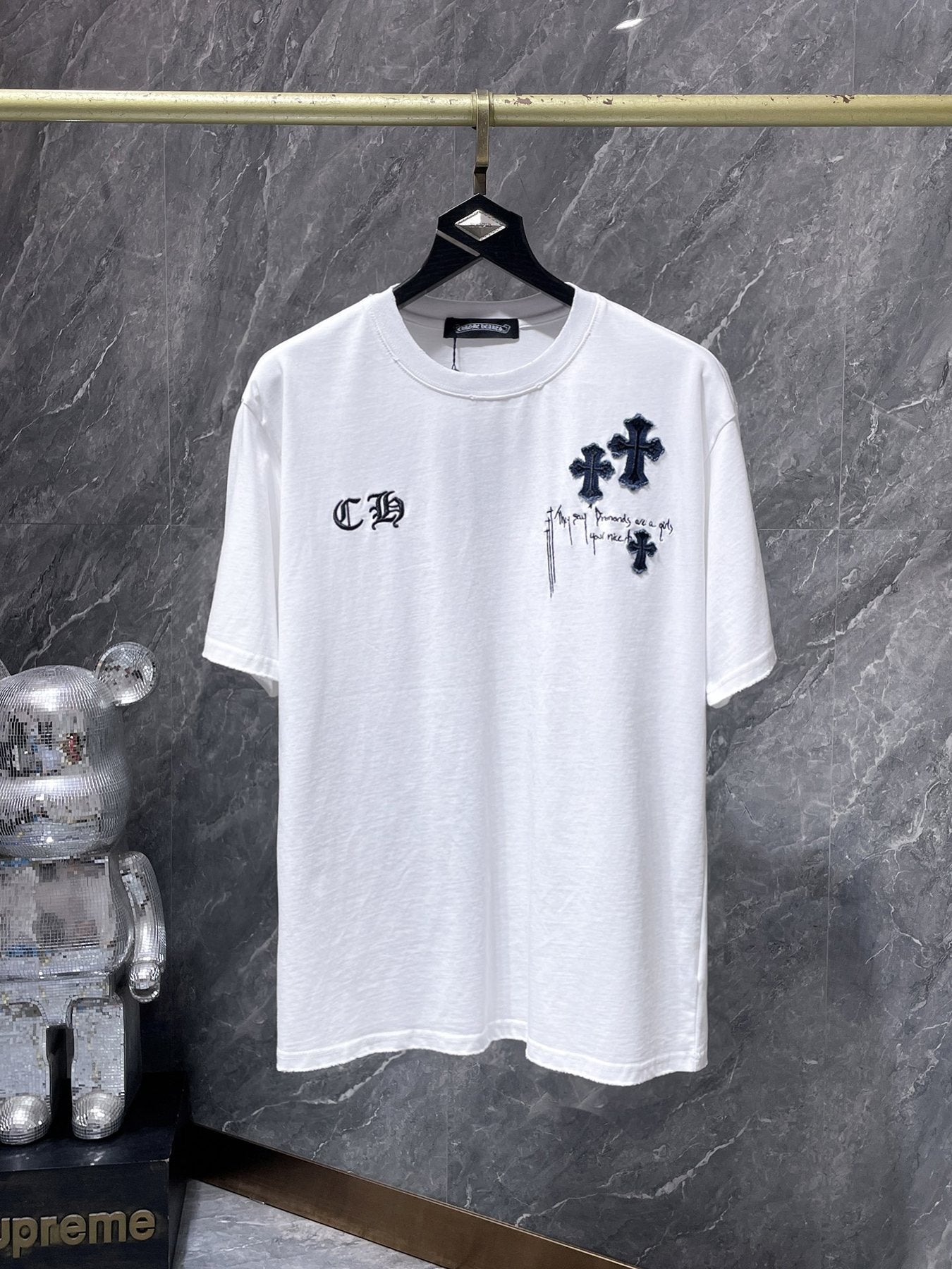 Chrome Hearts Cross Patch Graphic T-Shirt — front