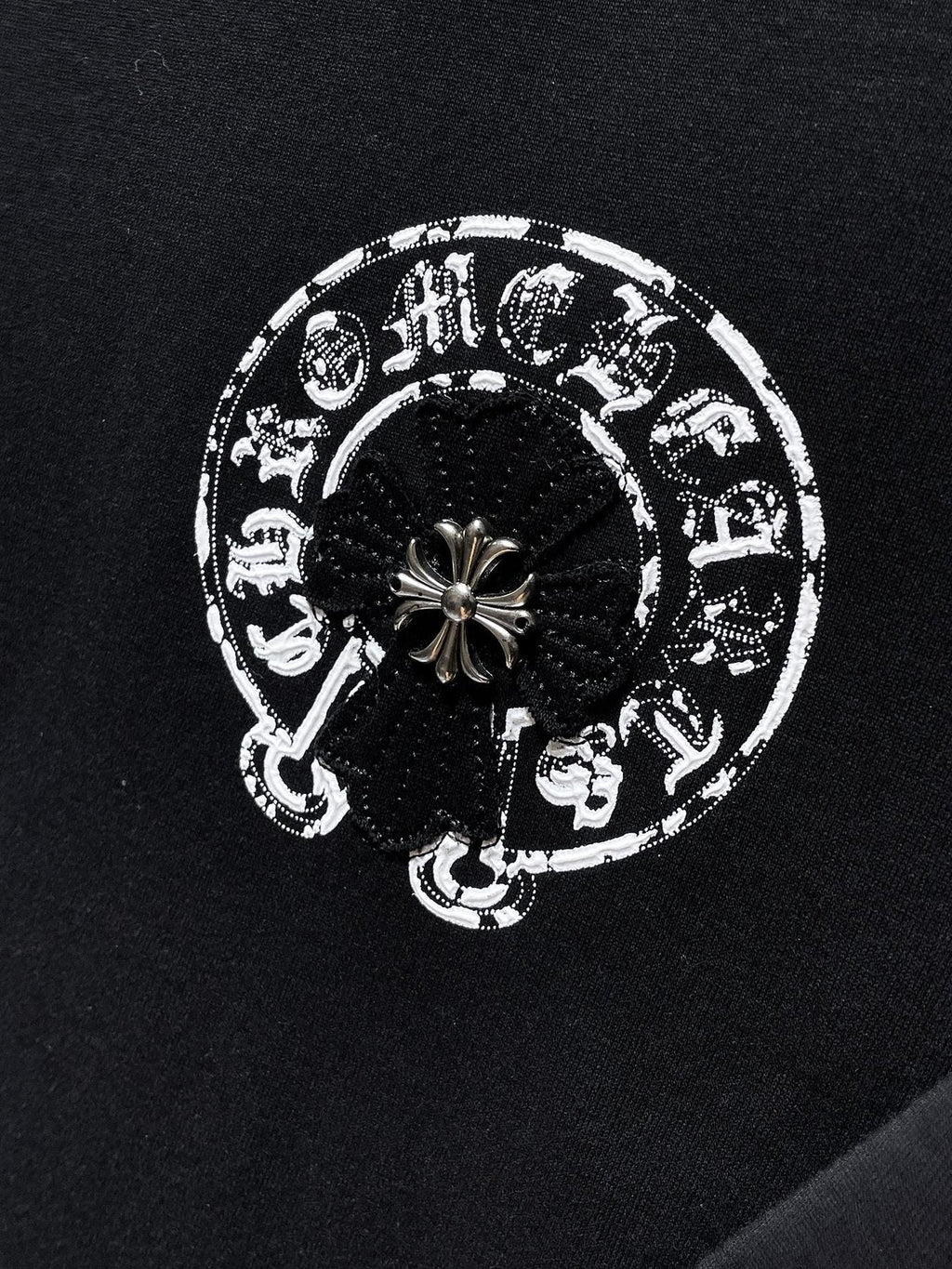 Chrome Hearts Cross Scroll Graphic Short-Sleeve T-Shirt — detail