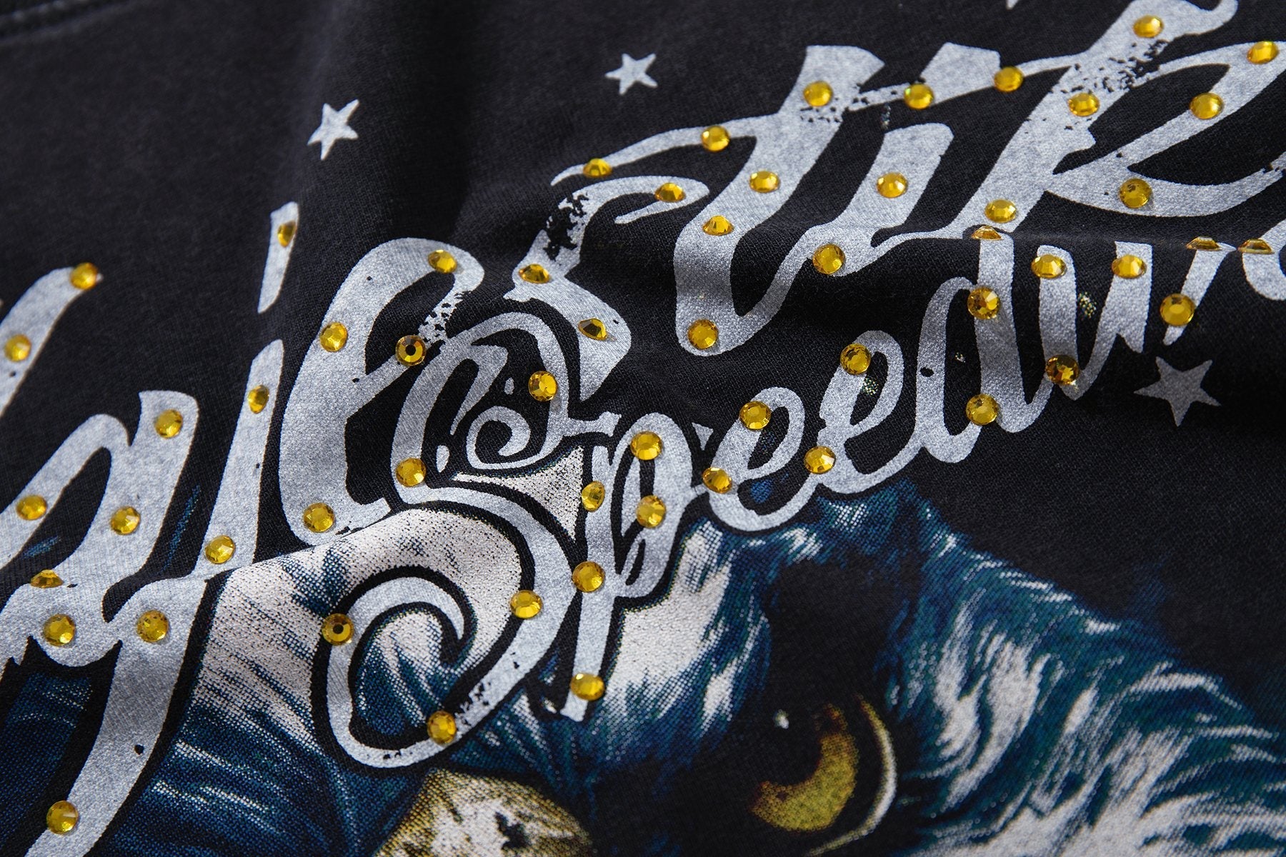 MAJESTIK Speedway Eagle Motorcycle Sleeveless T-Shirt — detail