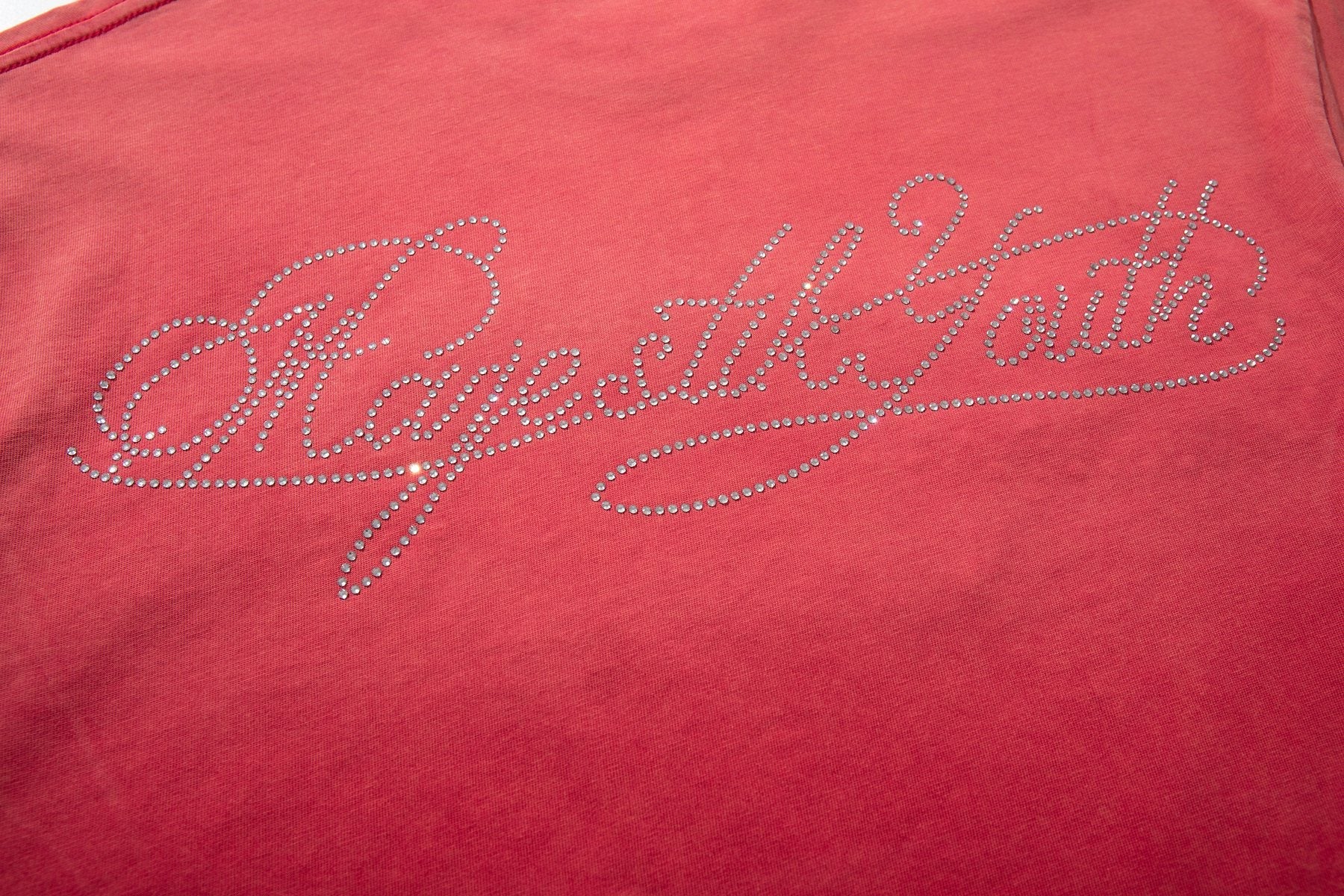 MAJESTIK Washed Red Graphic Short-Sleeve T-Shirt — detail