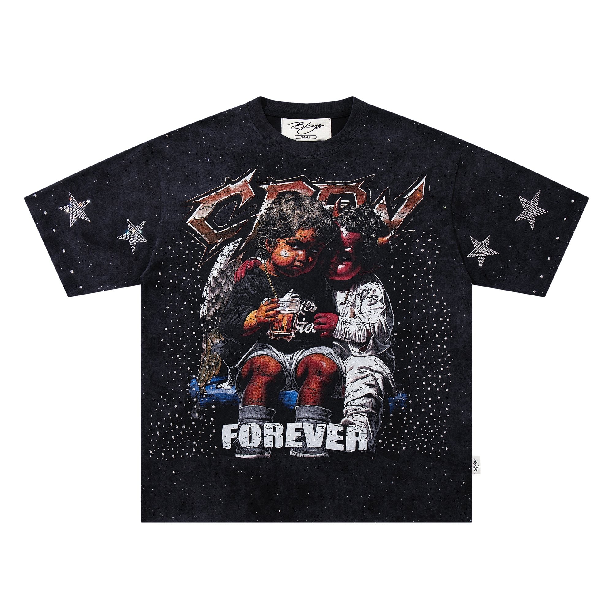 BKYS Revival Rhinestone Star Portrait Graphic T-Shirt — hero