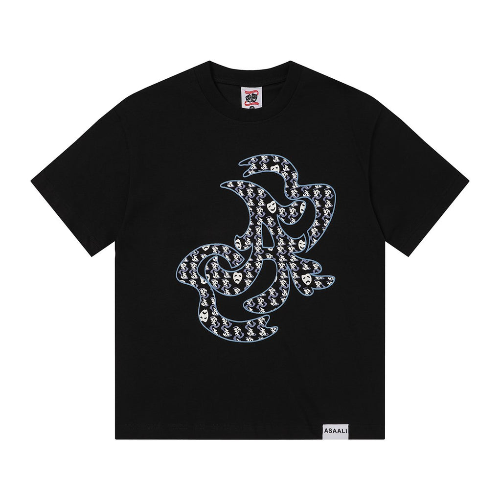 Asaali Abstract Graphic T-Shirt — front