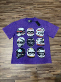 Godspeed Out of Many One Racing Helmet Graphic T-Shirt — front