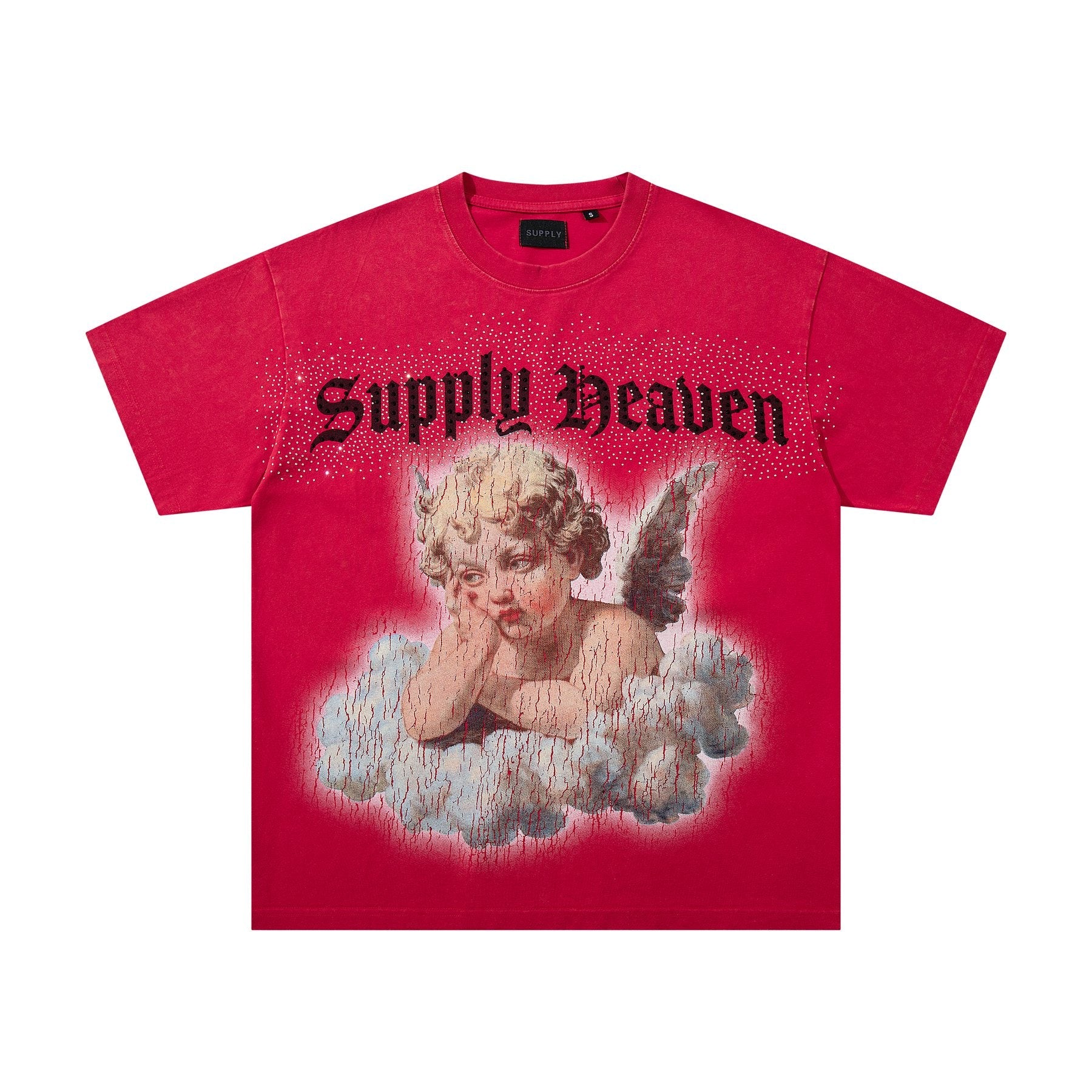 SUPPLY TEE Heaven Angel Flame Graphic T-Shirt — front