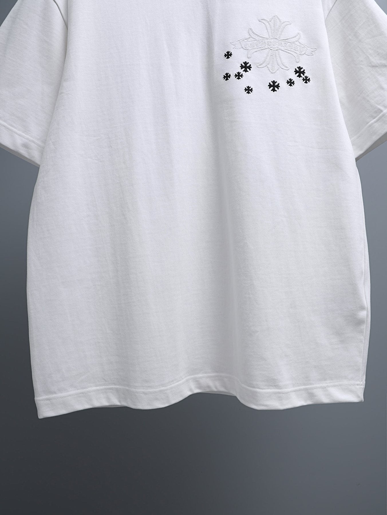 Chrome Hearts Cross and Star Graphic T-Shirt — front