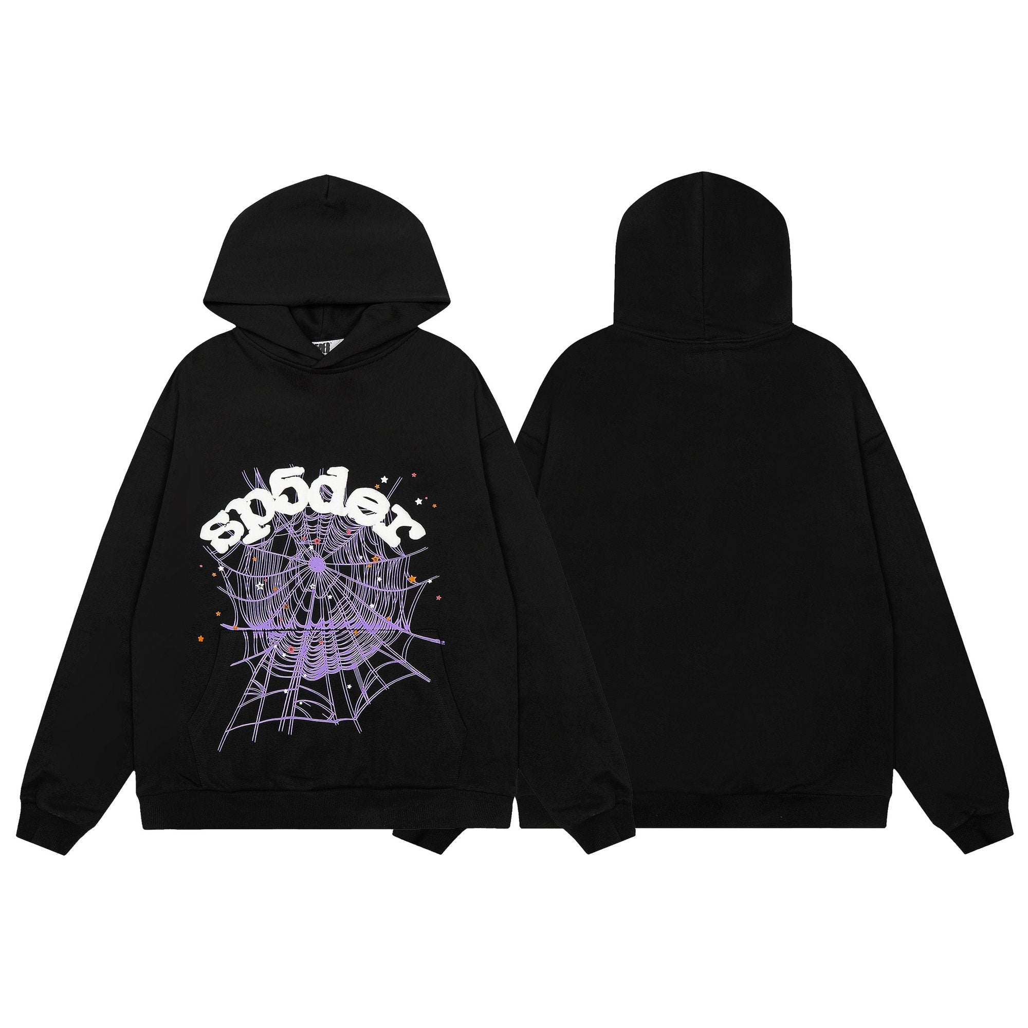 Sp5der Spiderweb Graphic Pullover Hoodie — hero
