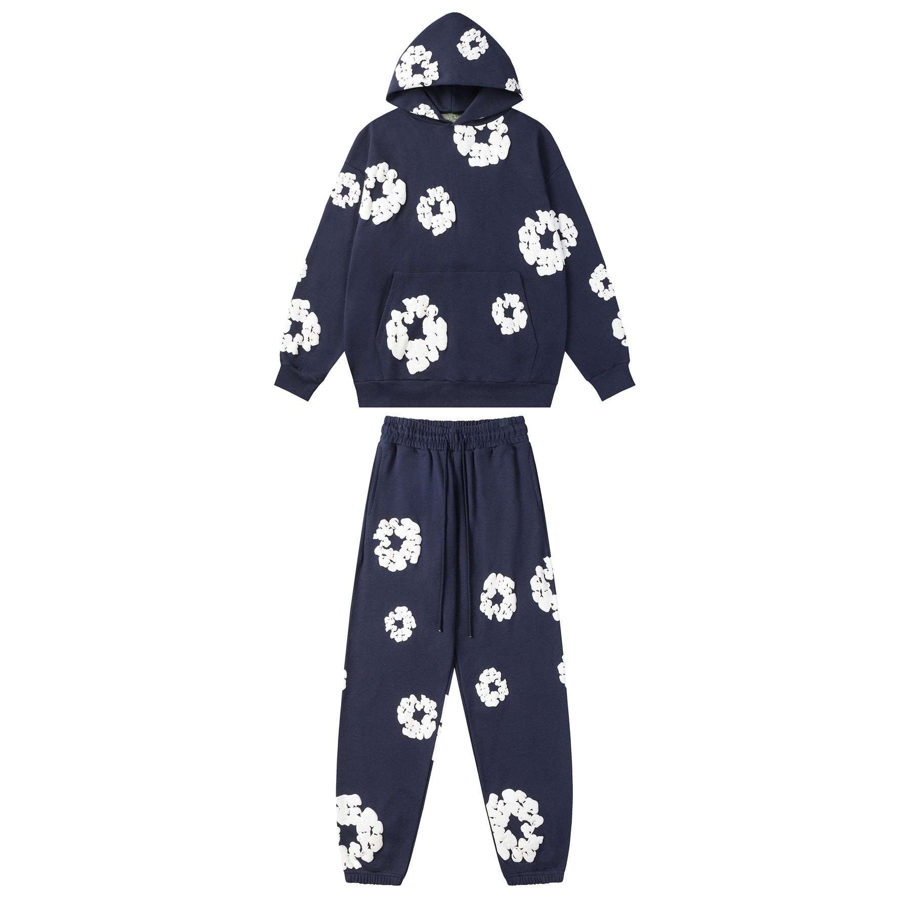 DENIM TEARS Floral Graphic Hoodie & Sweatpants Set — front
