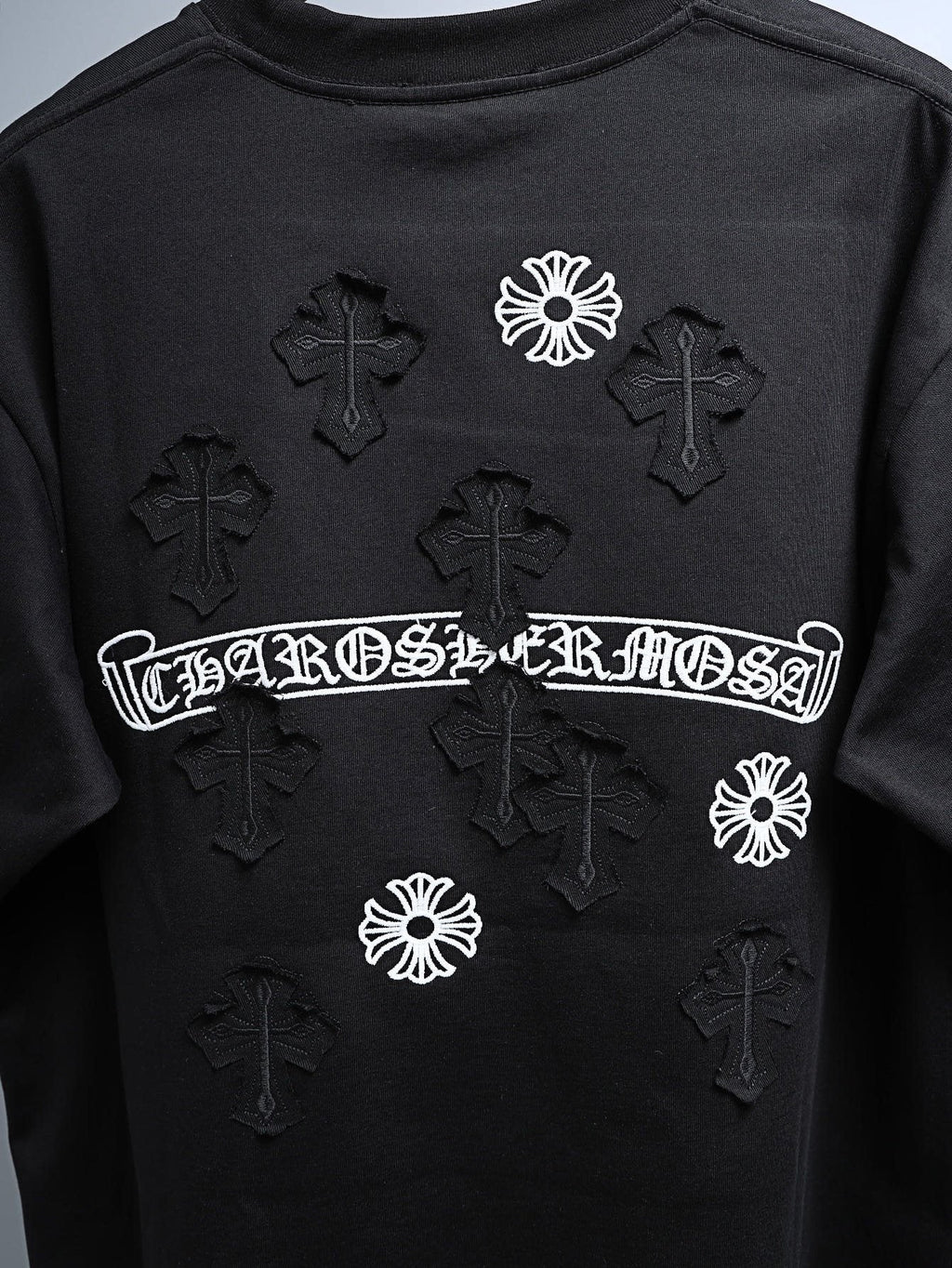 Chrome Hearts Cross Floral Graphic T-Shirt — detail