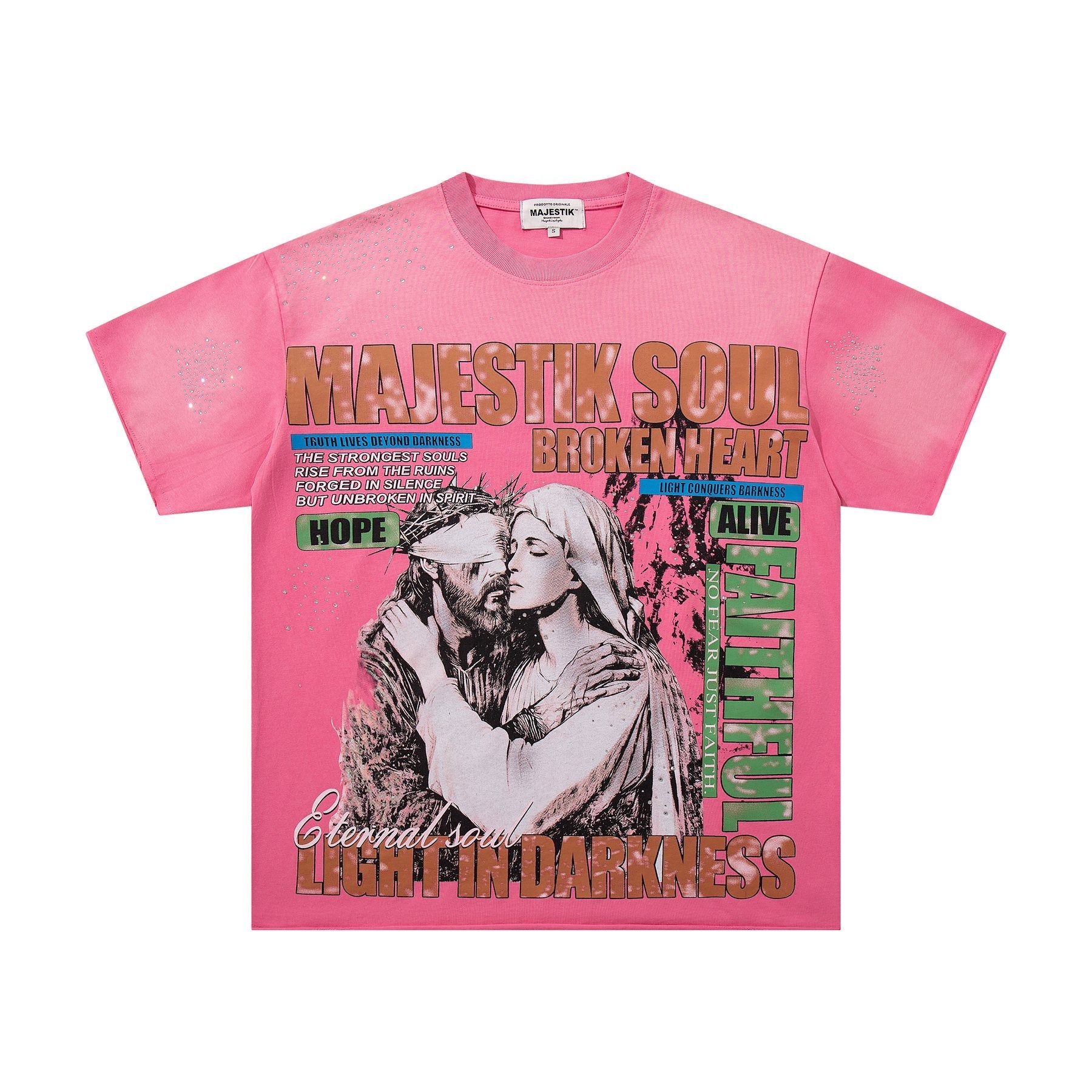 MAJESTIK Broken Heart Graphic T-Shirt — hero