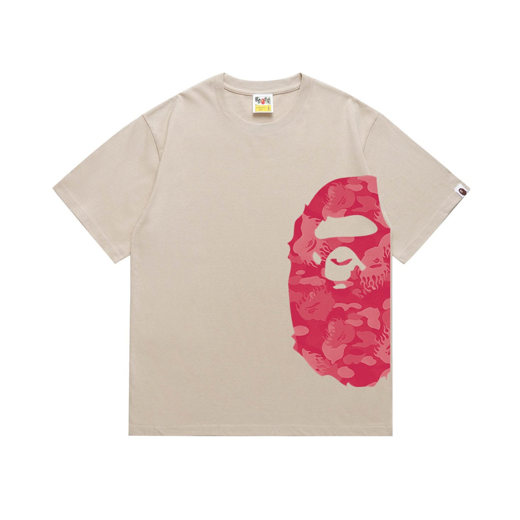 BAPE Pink Camo Ape Head Graphic T-Shirt — front
