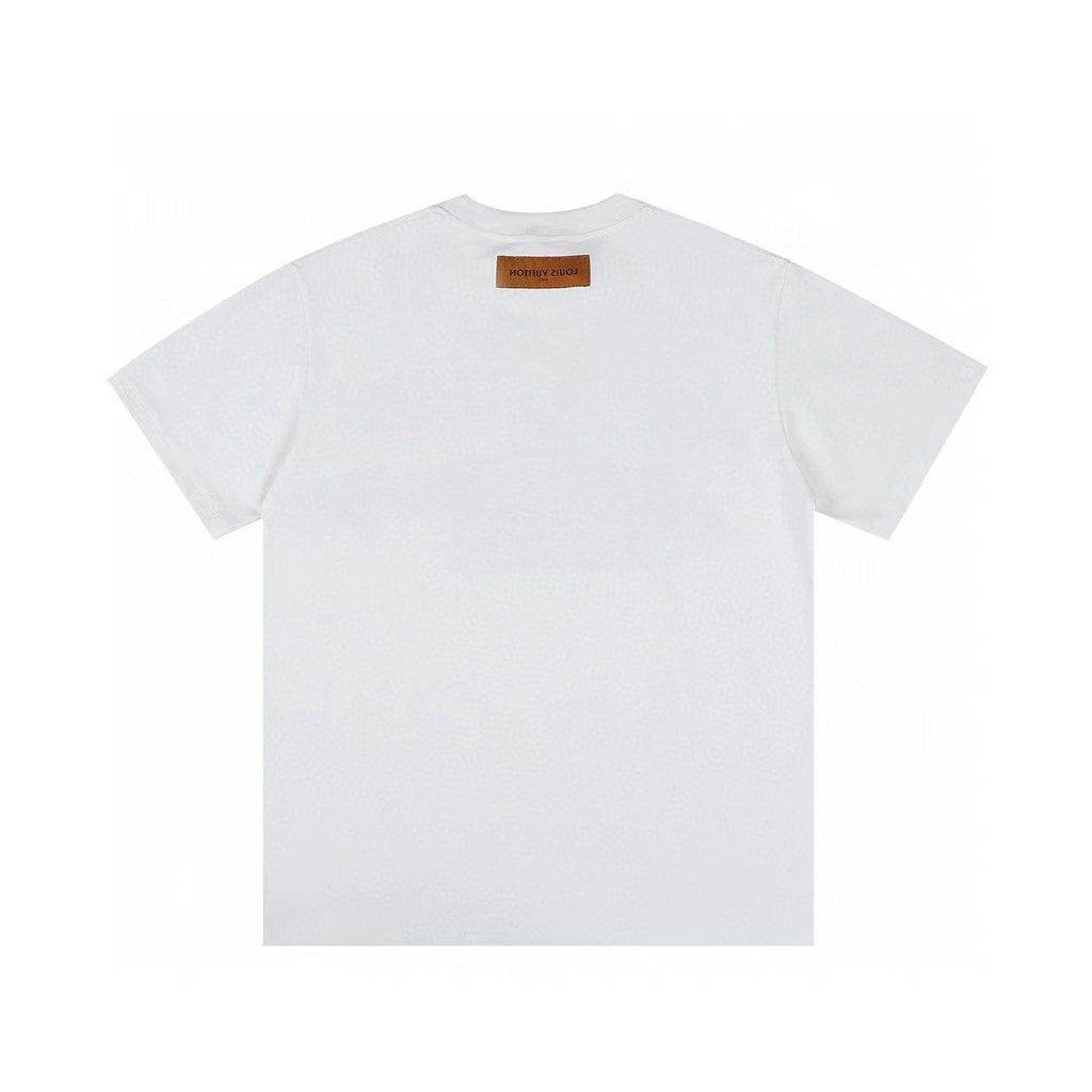 Supreme LV-Style Graffiti Graphic T-Shirt — back