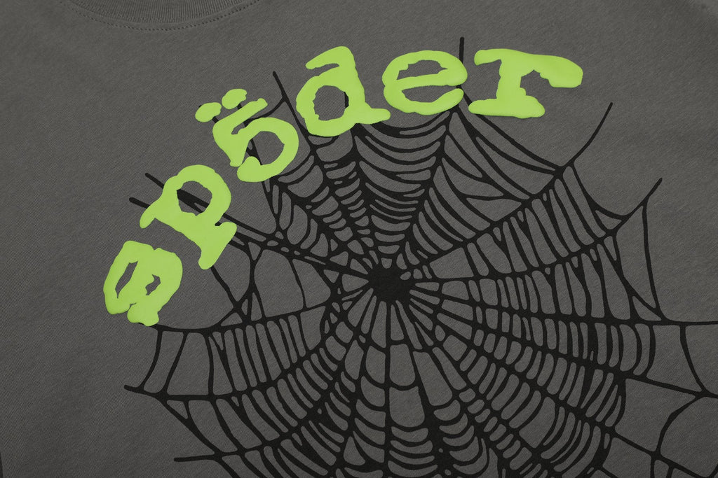 Sp5der Spiderweb Graphic T-Shirt — detail