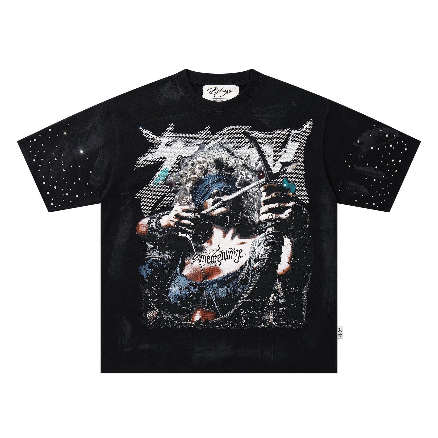BKYS Revival Rhinestone Portrait Graphic T-Shirt — hero
