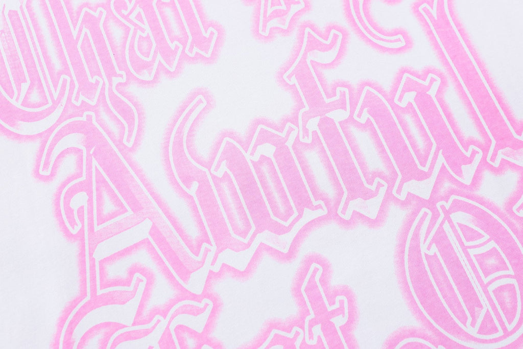 THAT'S A AWFUL LOT OF COUGH SYRUP Angel Gothic Text Graphic T-Shirt — detail