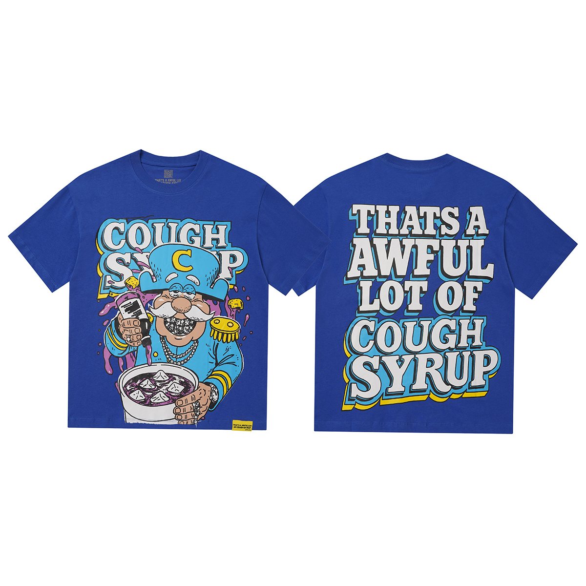 THAT'S A AWFUL LOT OF COUGH SYRUP Cartoon Graphic T-Shirt — hero