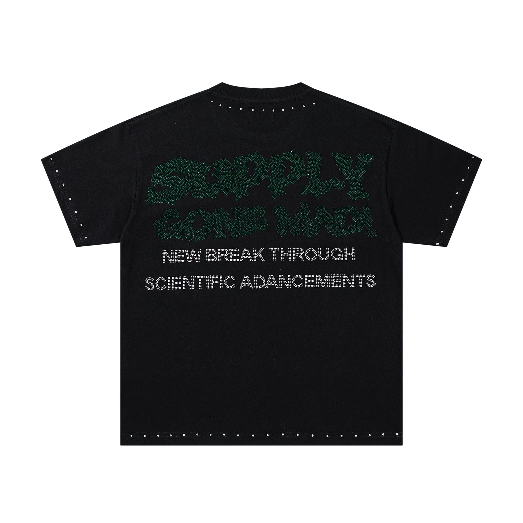 SUPPLY TEE Scientist Lab Studded Graphic T-Shirt — back