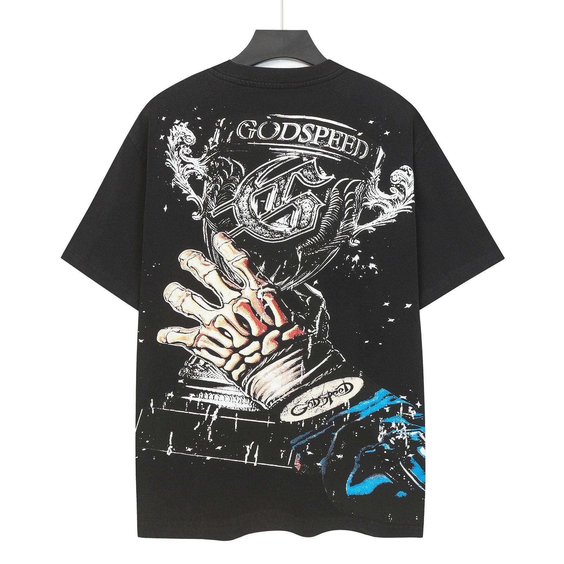 Godspeed Racing Skull Graphic T-Shirt — back