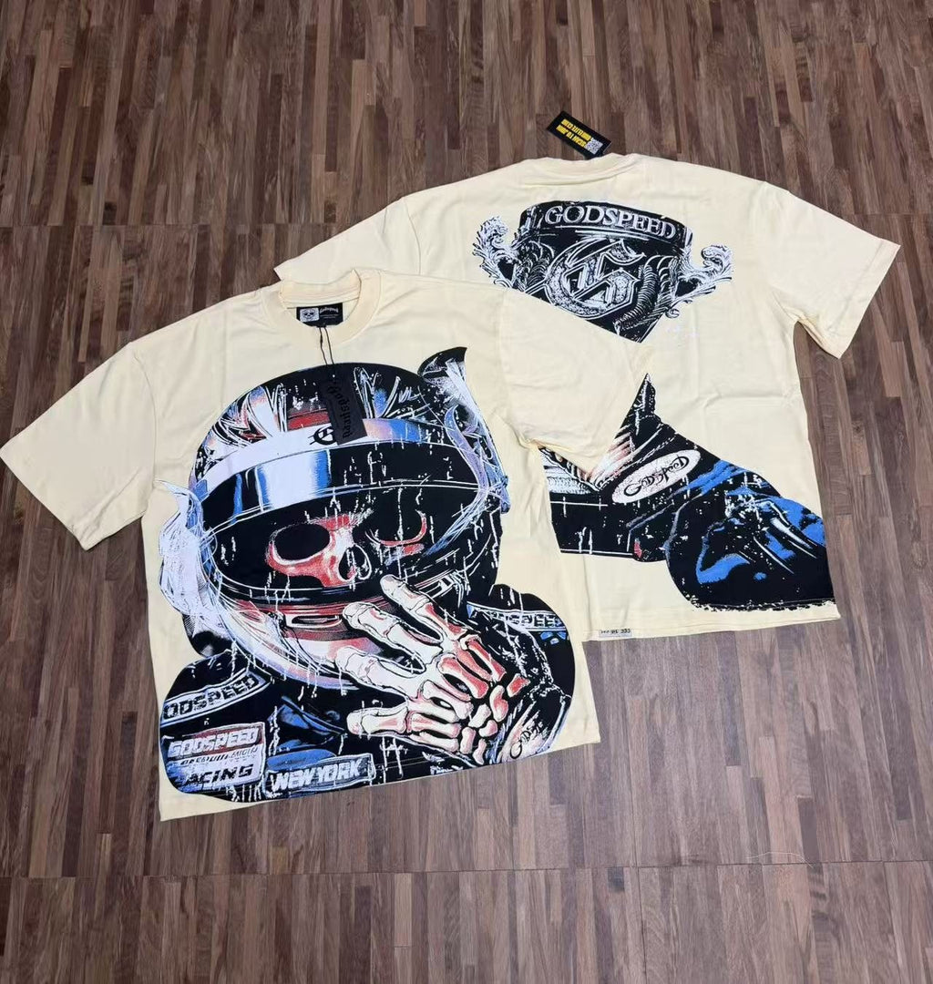 Godspeed Racing Skull Graphic T-Shirt — context