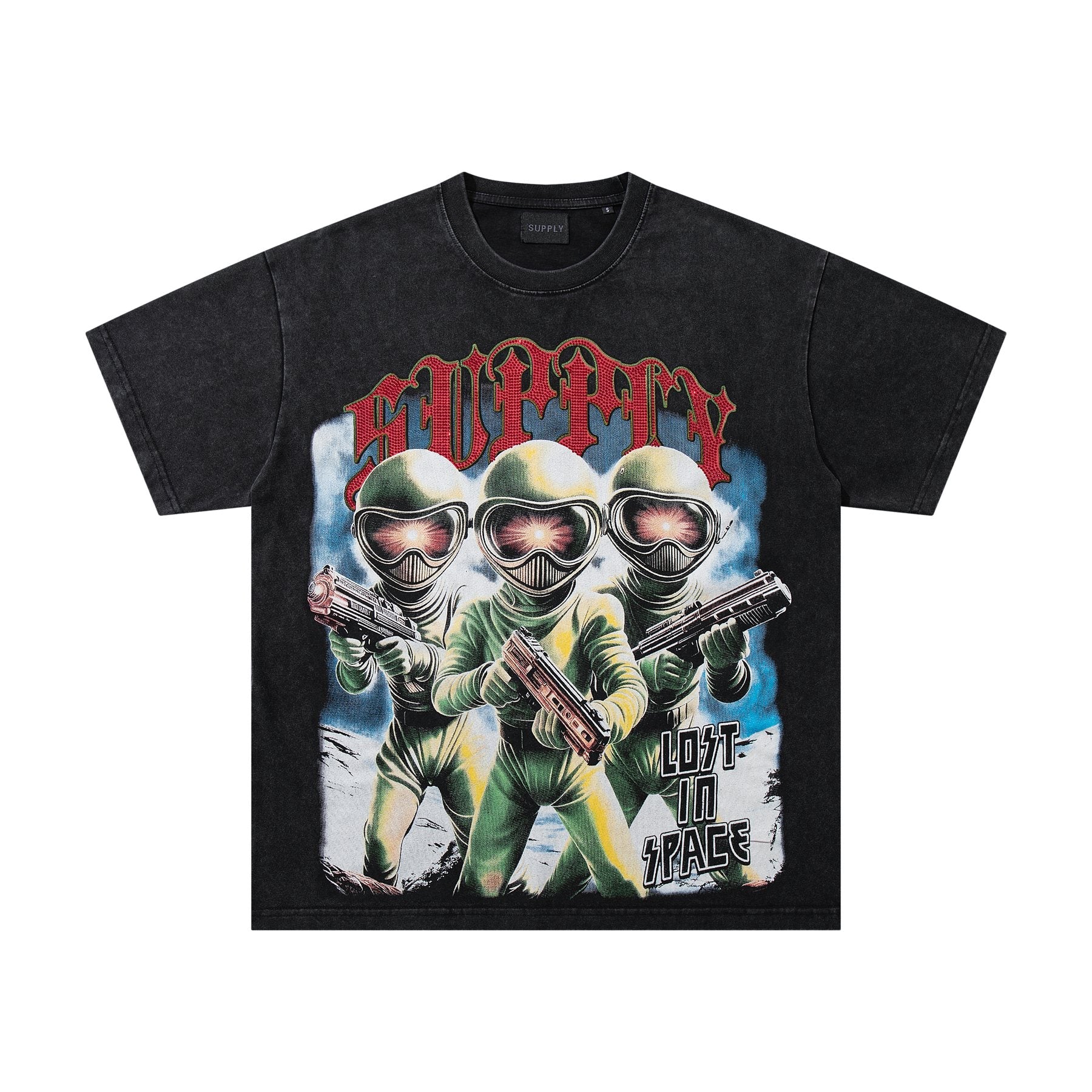 SUPPLY TEE Astronaut Graphic Short-Sleeve T-Shirt — front