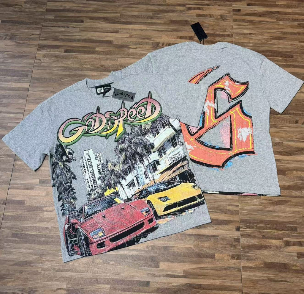 Godspeed Car City G-Back Graphic T-Shirt — context