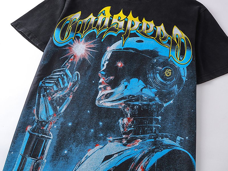 Godspeed Robot Graphic Short-Sleeve T-Shirt — detail