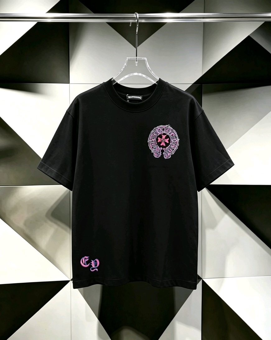 Chrome Hearts Circular Cross Floral Graphic T-Shirt — hero