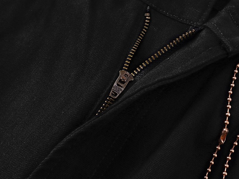 VALABASAS Rhinestone Triangle Jeans — detail