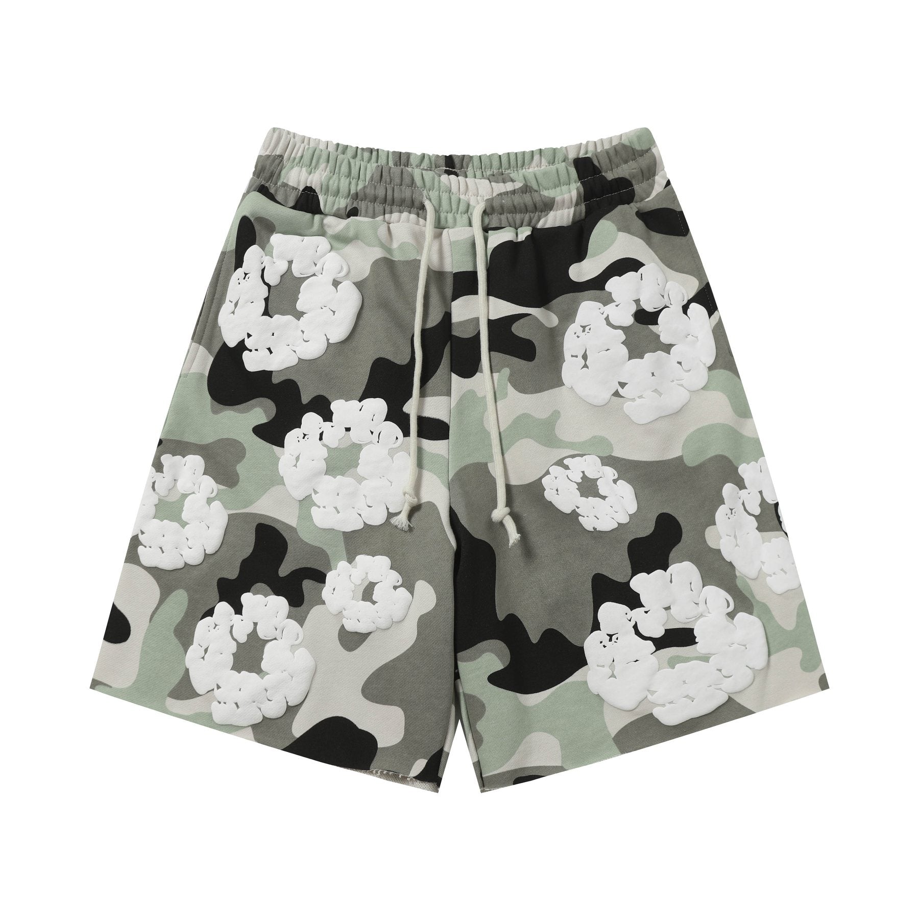 DENIM TEARS Cotton Flower Camo Short-Sleeve Set — front