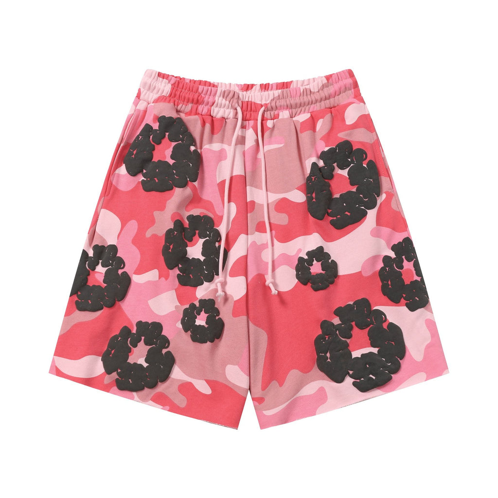 DENIM TEARS Cotton Flower Camo Short-Sleeve Set — front