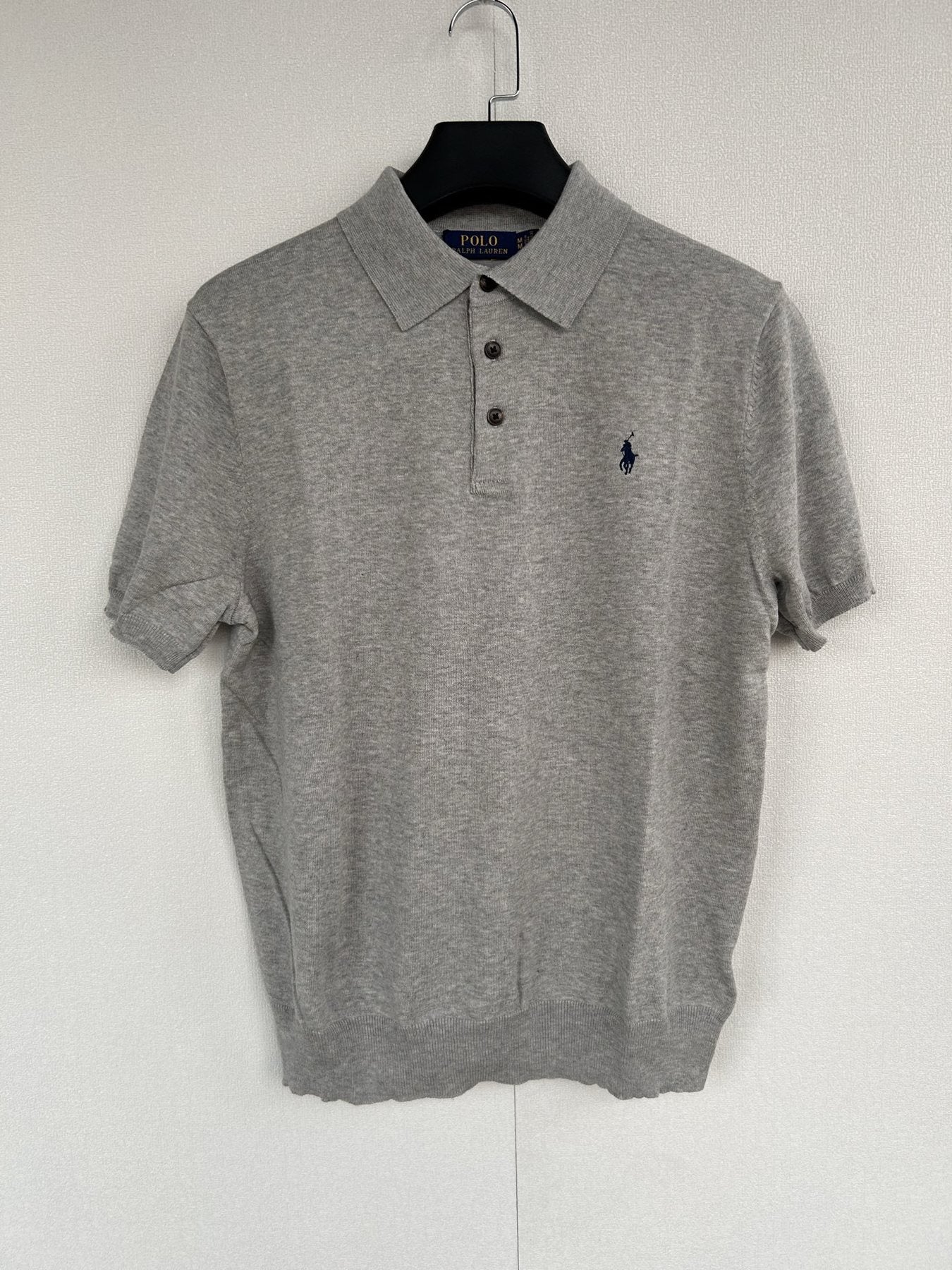 Test2-Ralph Lauren Short-Sleeve Knit Polo Shirt — front