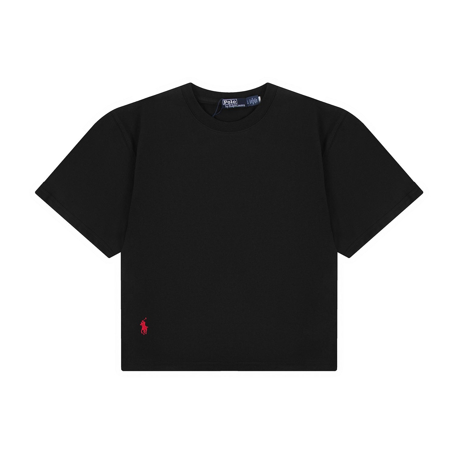 Test2-Ralph Lauren Women's Oversized Drop-Shoulder Pony Embroidered T-Shirt — front