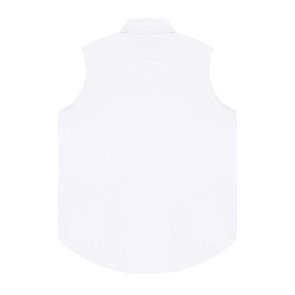 Test2-Ralph Lauren Sleeveless Oxford Button-Front Shirt — back
