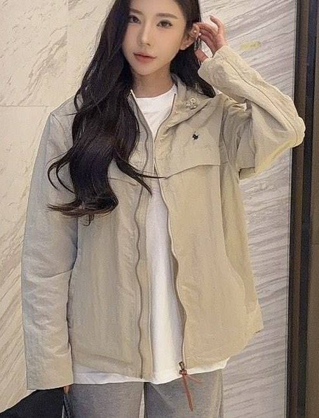 Test2-Ralph Lauren Embroidered Horse Logo Hooded Jacket — front