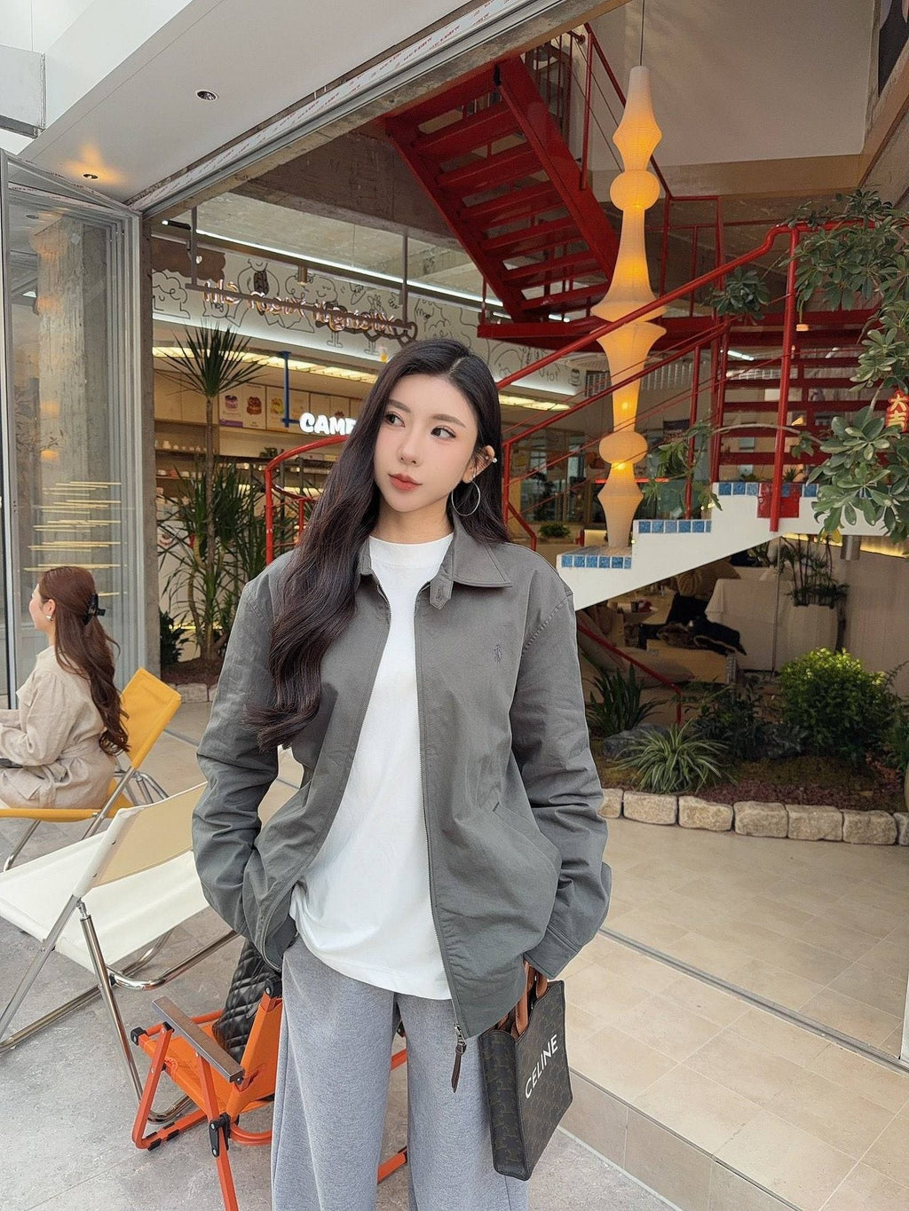 Test2-Ralph Lauren Embroidered Pony Zip-Up Jacket — front