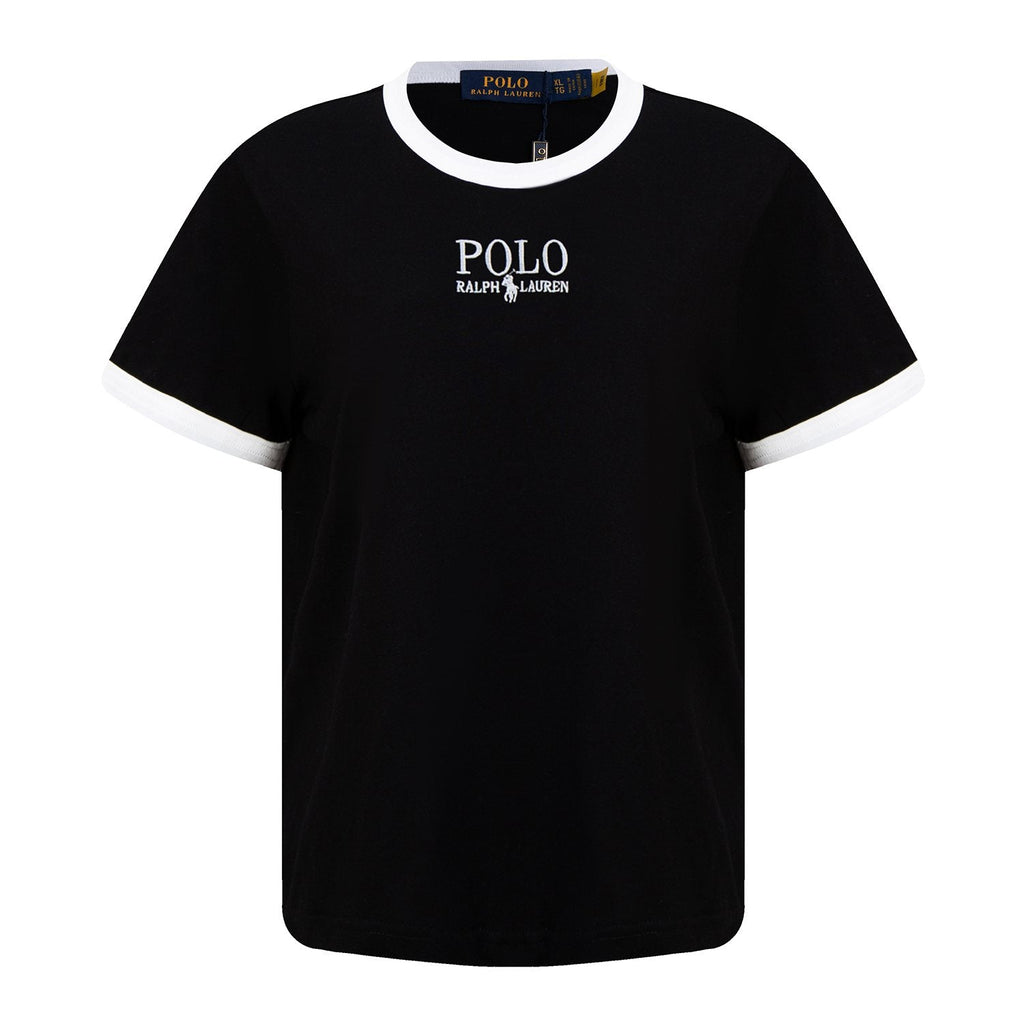 Test2-Ralph Lauren Contrast-Trim Logo T-Shirt — hero